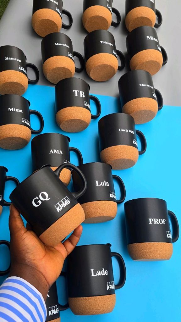Branded mugs